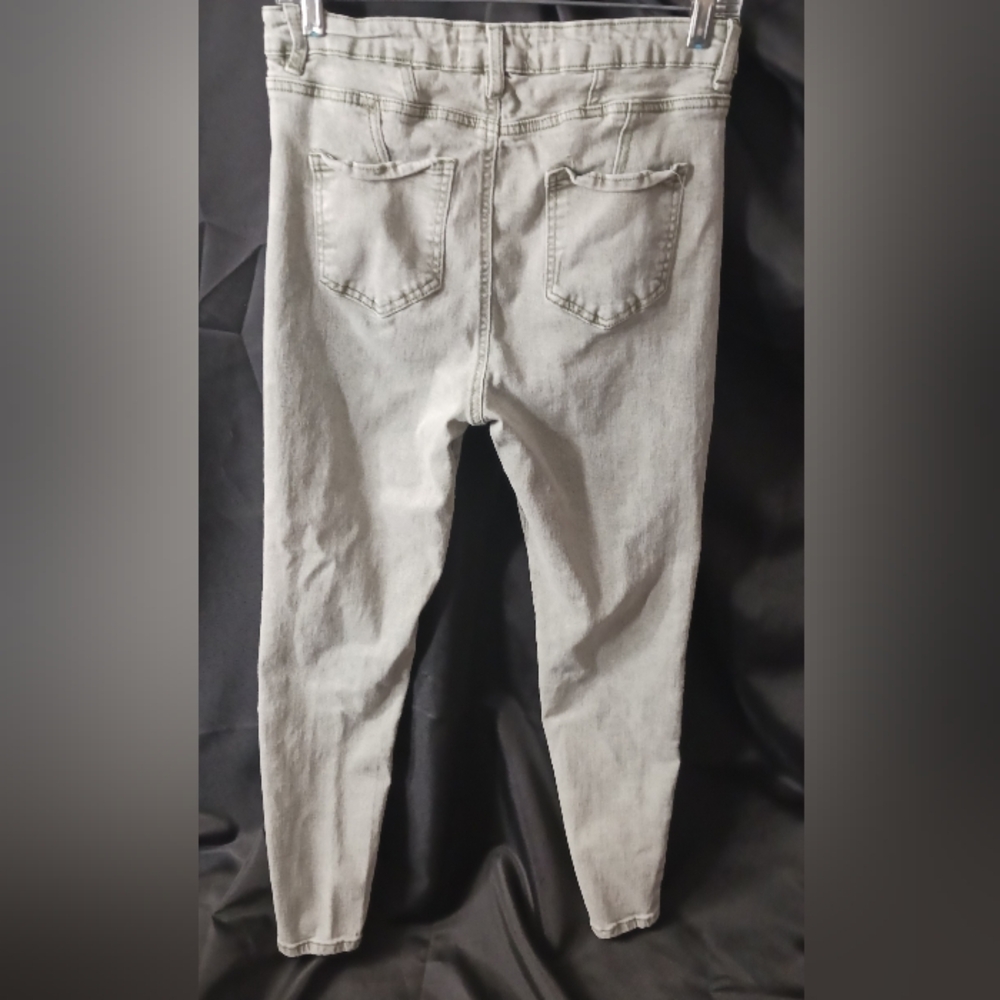 Shape Up Sculpting Stretch Skinny Jeans - Green - Picture 8 of 9
